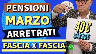 PENSIONI MARZO 👉 Ecco gli ARRETRATI CHE VI SPETTANO❗️IMPORTI ESATTI❗️Verificate se vi trovate [upl. by Cornwell]