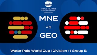 LIVE  Montenegro vs Georgia  Water Polo World Cup 2023  Group B [upl. by Akisey]