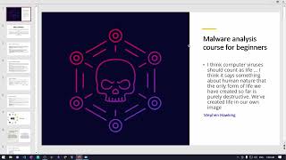 Malware Analysis for beginners  Introduction [upl. by Dlonyar388]