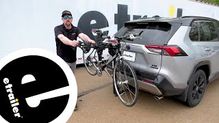 etrailer  Installing the Thule Hitching Post Pro Bike Rack for 4 Bikes on your 2022 Toyota RAV4 [upl. by Dupre]