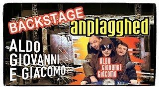 Il backstage di Anplagghed  Aldo Giovanni e Giacomo [upl. by Brigg]