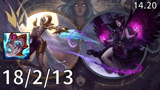 Morgana Jungle vs Shaco  EUW challenger  Patch 1420 [upl. by Hanima]