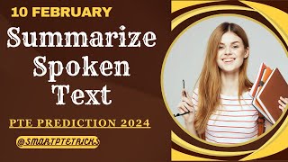 PTE Summarize Spoken TextFebruary 2024 Tips and Template [upl. by Mallin]