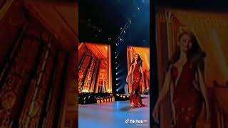 CATRIONA GRAY EVENING GOWN  LAVA WALK  MISS UNIVERSE 2018 [upl. by Moia]