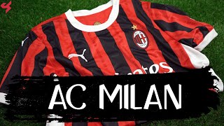 Puma AC Milan 202425 Home Jersey Unboxing  Review [upl. by Akamaozu]