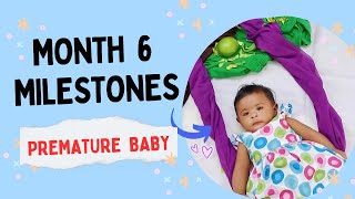 6th Month MILESTONES of PREMATURE BABIES prematurebaby preemie preemie preemiebaby milestones [upl. by Ardnwahsal]