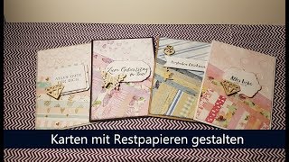 Schöne Geburtstagskarten mit Papierresten basteln Benutzmichendlichmal2019 Stampin UpAction [upl. by Grimaldi]