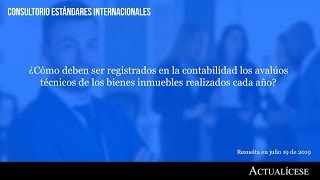 Registro contable de avalúos técnicos de bienes inmuebles [upl. by Akiehsat457]