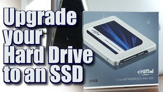 I Upgraded my Laptop Hard Drive to an SSD Crucial MX300 525GB  How much faster is it now [upl. by Ynohtnanhoj]