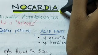 Nocardia  Microbiology  Handwritten notes [upl. by Nivag404]