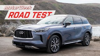 The 2022 Infiniti QX60 is a Beautiful Utility That Doesn’t Forget the Utility  MotorWeek Road Test [upl. by Amandi]