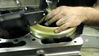 CUMMINS 855 COUNTER BORE MACHINING BY PRECISION AUTOMOTIVE DIESEL [upl. by Belicia]