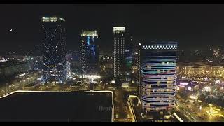 Night Tashkent City By Drone [upl. by Eanej]