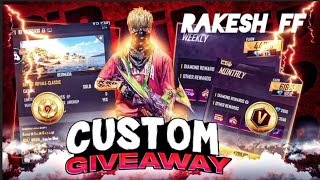 Rakesh ff is live free fire diamond giveaway free redeem code giveaways gyangaming shorts [upl. by Eak]