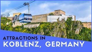 Koblenz Attractions and Ehrenbreitstein Fortress [upl. by Nevuer98]