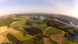 Oberpfälzer Seenland bei Schwandorf von oben [upl. by Mirielle824]