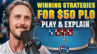 Small Stakes PLO Live Play amp Explain poker [upl. by Eedahs507]