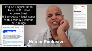 DallasApartment sublease legal issues with Indians h1bf1 female MS students  Kumar Exclusive [upl. by Pinsky]