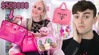 Reacting To A Real Housewives Closet Tour why must it be so pink [upl. by Nnairac983]