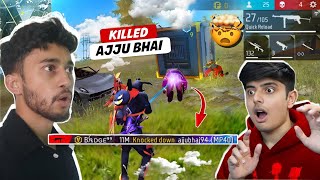 AJJUBHAI CAME IN MY SOLO VS SQUAD MATCH amp THIS HAPPENED🔥 FREE FIRE MAX [upl. by Ilonka]