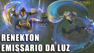 Renekton Emissario da Luz Skin Spotlight PREVIA [upl. by Eittod]