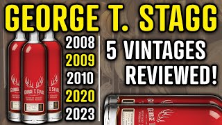 George T Stagg EPIC BOURBON TASTING  5 Vintages [upl. by Novyert]