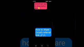 how to share Octafx trading referral link [upl. by Hodges]