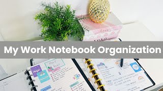 My Work Notebook Organization vlogmas day9 [upl. by Hnao]