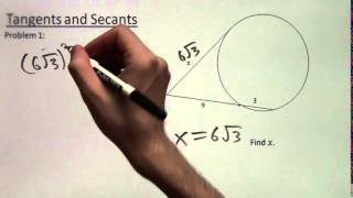 Intersecting Tangents and Secants [upl. by Landes]