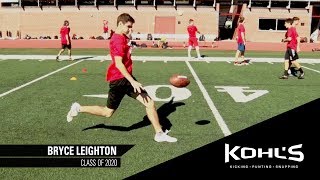 2 Ranked Punter in America  Bryce Leighton  Class of 2020 [upl. by Georgiana122]