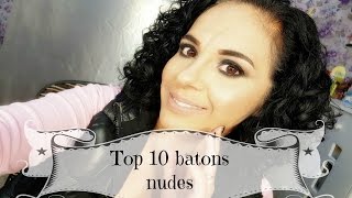 Top 10 batons nudes  nacionais e importados Angela Iaruchiski [upl. by Marigolda]