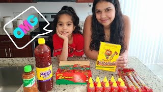 How to make a delicious mangonadaMexican candy meets our favorite fruit🤤Challenge [upl. by Batholomew]