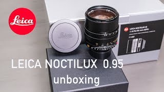 Leica Noctilux f095 unboxing [upl. by Ashraf]