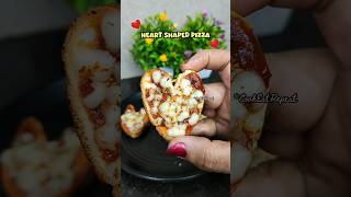 Heart Shaped Bread Pizza  No Cutter No Wastage 😍 shorts trendingshorts viralvideo heart pizza [upl. by Atiuqet755]