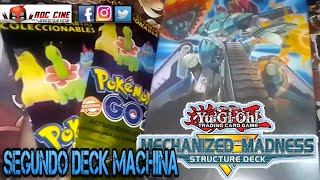 RDC Unboxing Cartas Yugioh  Structure Deck Mechanized Madness  Y Sobres de Cartas Pokemon Go 2 [upl. by Calhoun]