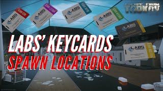 LABS KEYCARD SPAWNS and how to use them pt 1  Escape from Tarkov 2019 [upl. by Eseerehc]