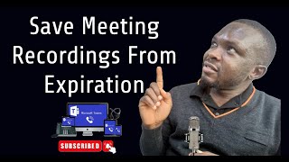 How EndUser can Save Meeting Recording From Expiring [upl. by Nraa107]