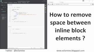 How to remove space between inline block elements [upl. by Niven]