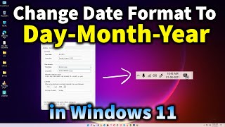 How to Change Date Format in Windows 11  ddmmyyyy format [upl. by Soph]