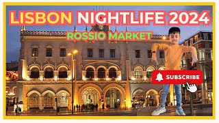 Lisbon Nightlife 2024 Unforgettable Nights at Rossio Night Market lisbonlife portugal lisboa😀 [upl. by Ahsyak]