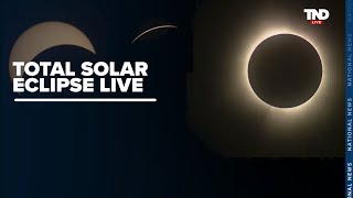 Total solar eclipse LIVE peak totality across America 2024 [upl. by Hajar]