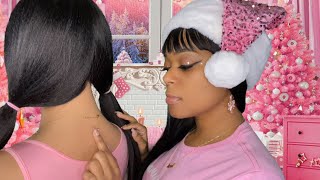 ASMR 🎄Girl Who Is Secretly OBSESSED With You Plays With Your Hair At Christmas Sleepover [upl. by Elorak]