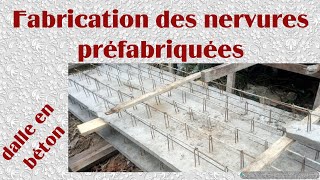 nervures préfabriquées en béton armé pour le coulage des dalles en béton armé nervures préfabriquée [upl. by Nwahsuq]