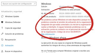 SOLUCIÓN No podemos activar Windows en este dispositivo en Windows 10 [upl. by Naujek]