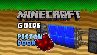 Minecraft Guide  Piston Door [upl. by Suivatco]