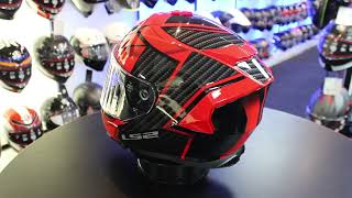 LS2 FF800 Storm II Tracker Helmet BlackRed [upl. by Diann285]