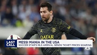 Messi mania in the USA Soccer stars MLS arrival sends ticket prices soaring [upl. by Hwang877]