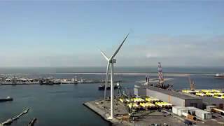 Timelapse bouw windturbine HaliadeX [upl. by Wey]