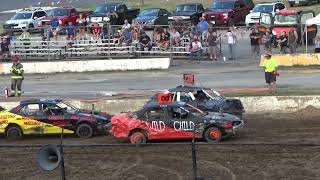 Allegany County Fair Maryland 4 cylinders demo derby heat 2 7132024 [upl. by Bannasch]