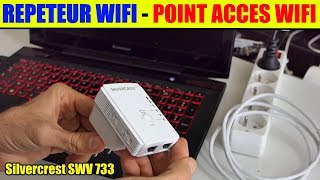 repeteur wifi lidl silvercrest point acces wifi installation parametrage repeater access point [upl. by Aenej]